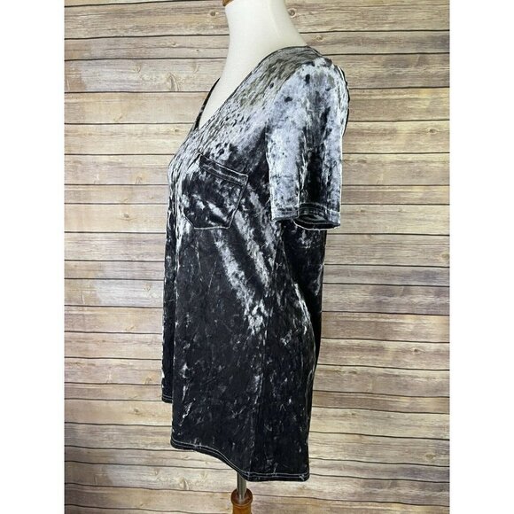 Spring + Mercer Women’s Small Crushed Velvet Top - Picture 4 of 10